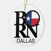 GEBOREN Dallas Keramik Ornament (Links)