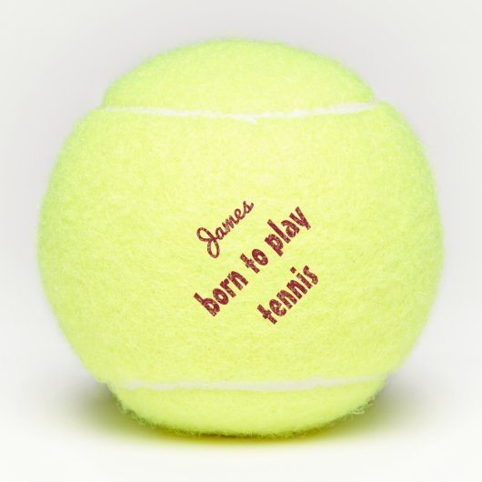 Geboren, den Personalisierten Namen des Tennisball Tennisbälle (Vorderseite)