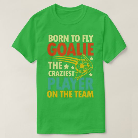 Geboren, den verrücktesten Spieler zu fliegen T-Shirt (Design vorne)