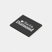 Geboren, Diamant zu sein Post-it Klebezettel (angewinkelt)