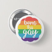 Geboren dieses Gay Button (Vorne & Hinten)
