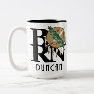 GEBOREN Duncan Oklahoma 15oz Zweifarbige Tasse