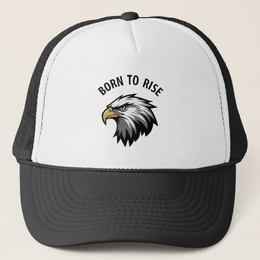 Geboren, Eagle Trucker Hat Retro Mesh Cap zu erhöh Truckerkappe (Vorderseite)