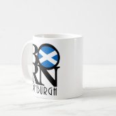GEBOREN Edinburgh Schottland 11oz Kaffeetasse (Vorderseite Links)