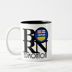 GEBOREN Edmonton Alberta 11oz Zweifarbige Tasse