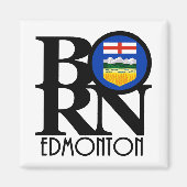 GEBOREN Edmonton Alberta Magnet (Vorne)