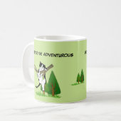 Geboren, ein abenteuerliches, originelles Cat Love Kaffeetasse (Vorderseite Links)