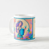 Geboren, ein Aquarius zu sein Kaffeetasse (Vorderseite Links)