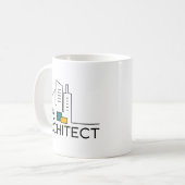 Geboren, ein Architekt zu sein Kaffeetasse (Vorderseite Links)