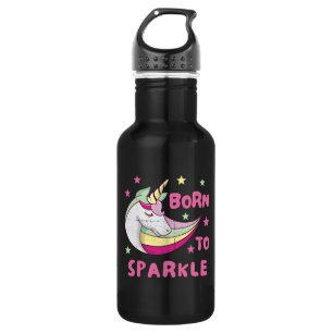 Geboren, ein Einhorn-Zauberer zu sein Edelstahlflasche