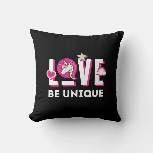 Geboren, ein einzigartiges magisches Fantasietier  Kissen (Vorderseite)