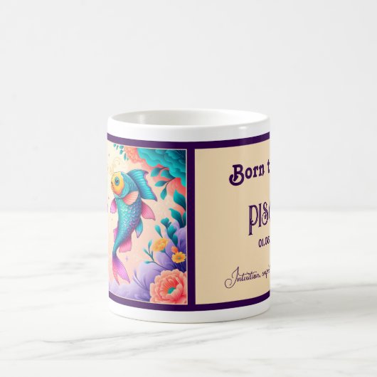 Geboren, ein Fisch zu sein Kaffeetasse (Mittel)