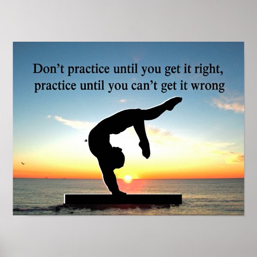 GEBOREN EIN GYMNAST-CHAMPION POSTER (Vorne)