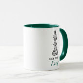 Geboren, ein King Schach Game Player Pater Husband Tasse (VorderseiteRechts)