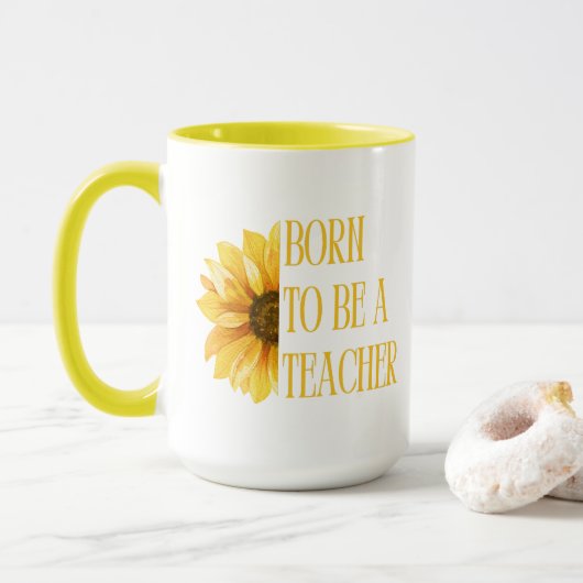 Geboren, ein Lehrergeschenk zu werden, Tasse der K (Mit Donut)