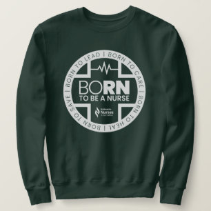 Geboren, ein nurschwarzes, farbiges Sweatshirt zu 