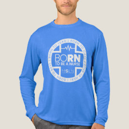 Geboren, ein nurses, dunkles Tri-Blend-Langschläfe Tri-Blend Shirt