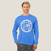 Geboren, ein nurses, dunkles Tri-Blend-Langschläfe Tri-Blend Shirt (Volle Vorderseite)