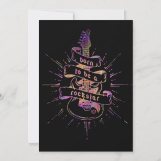 Geboren, ein Rock Star zu sein Feiertagskarte