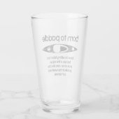 Geboren, einen Kajak zu paddeln Glas (Rückseite)