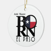 GEBOREN El Paso Keramik Ornament (Links)