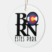 GEBOREN Estes Park Colorado Keramik Ornament (Links)