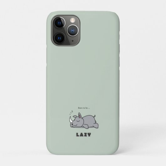 Geboren, faul zu sein Case-Mate iPhone hülle (Rückseite)
