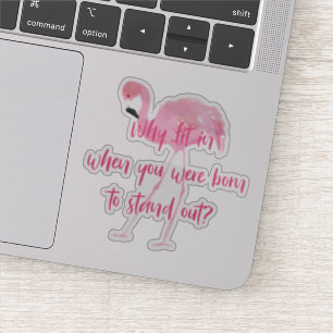 Geboren, Flamingo auszublenden Aufkleber