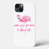 Geboren, Flamingo auszublenden Case-Mate iPhone Hülle (Rückseite)