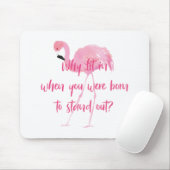 Geboren, Flamingo auszublenden Mousepad (Mit Mouse)