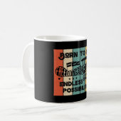 Geboren fliegen kaffeetasse (Vorderseite Links)