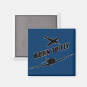 Geboren fliegen magnet (Vorderseite/Rückseite)