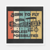 Geboren fliegen serviette (Vorderseite)