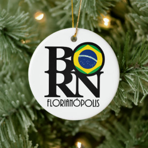 GEBOREN Florianópolis Keramik Ornament