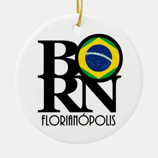 GEBOREN Florianópolis Keramik Ornament (Vorne)