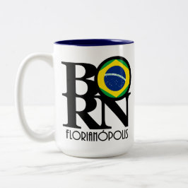 GEBOREN Florianópolis Zweifarbige Tasse