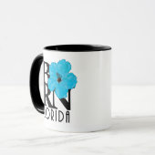 GEBOREN Florida Blue Hibiskus 11oz Tasse (Vorderseite Links)