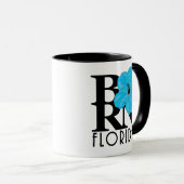 GEBOREN Florida Blue Hibiskus 11oz Tasse (VorderseiteRechts)