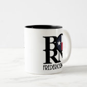 GEBOREN Fredericksburg TX Zweifarbige Tasse (VorderseiteRechts)