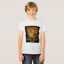 Geboren, frei grafisch für Hundefreunde zu sein Tri-Blend Shirt