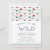 Geboren, frei zu sein | Einladung der Babydusche (Vorderseite)