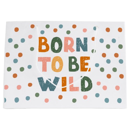 Geboren frei zu sein große geschenktüte (Vorderseite)