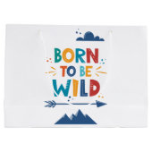 Geboren frei zu sein große geschenktüte (Rückseite)