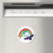 Geboren, FREI zu sein | Hintergrundtransparenz Magnet (In Situ (Geschirrspüler))