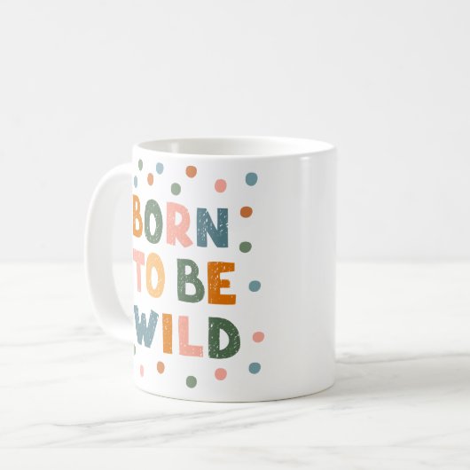 Geboren frei zu sein kaffeetasse (Vorderseite Links)