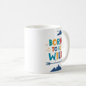 Geboren frei zu sein kaffeetasse (VorderseiteRechts)