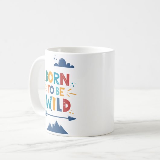 Geboren frei zu sein kaffeetasse (Vorderseite Links)