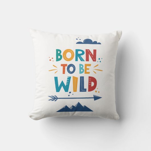 Geboren frei zu sein kissen (Vorderseite)