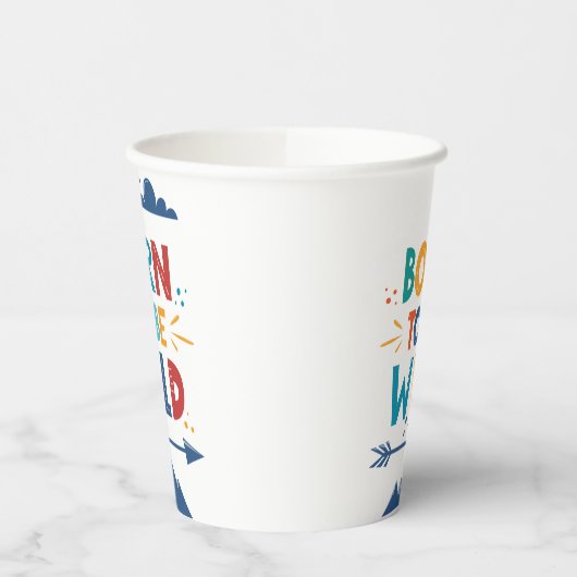 Geboren frei zu sein pappbecher (Links)