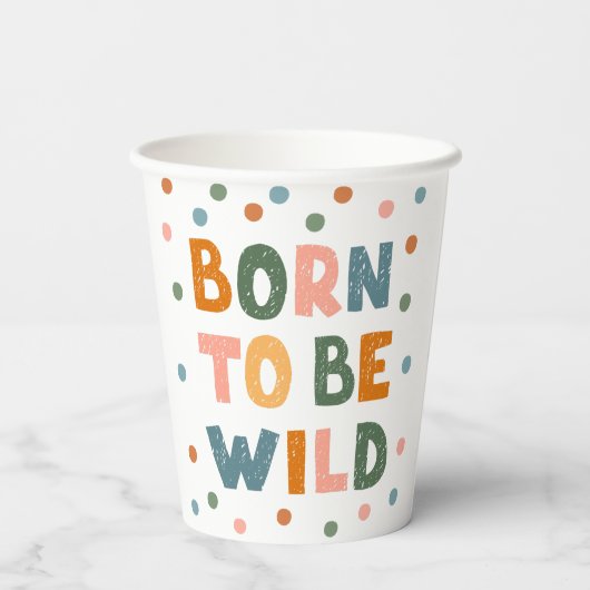 Geboren frei zu sein pappbecher (Rückseite)